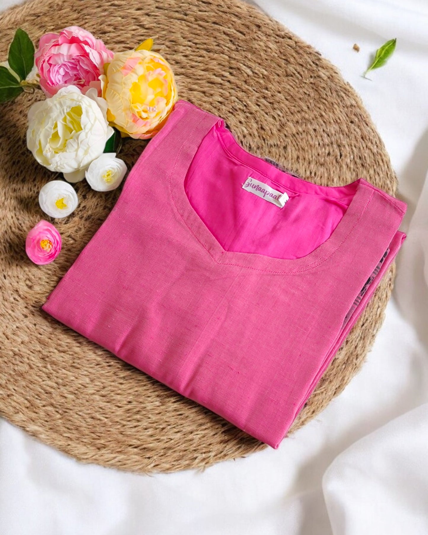 Gulabi Handloom Kurti