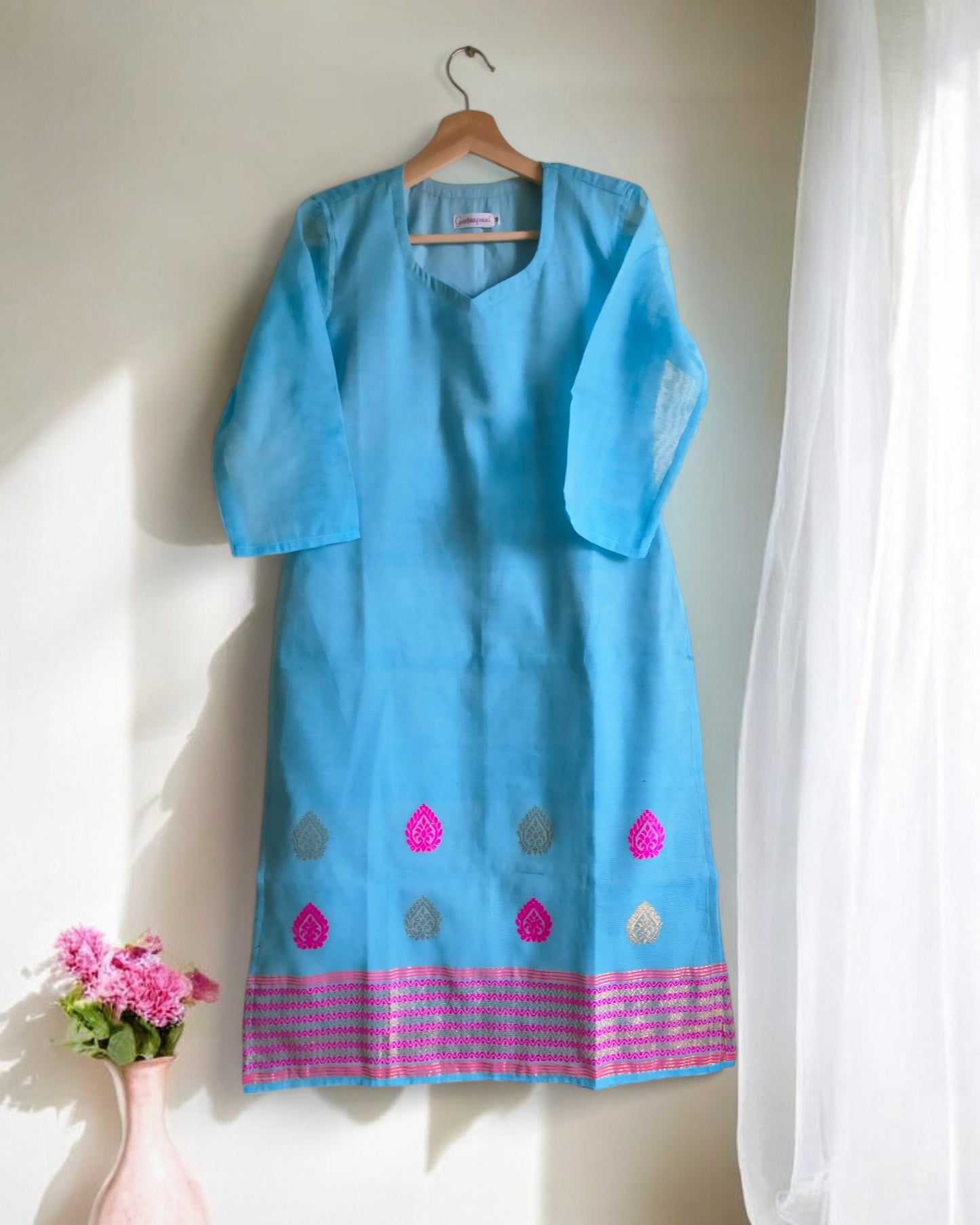 Nila handloom kurti