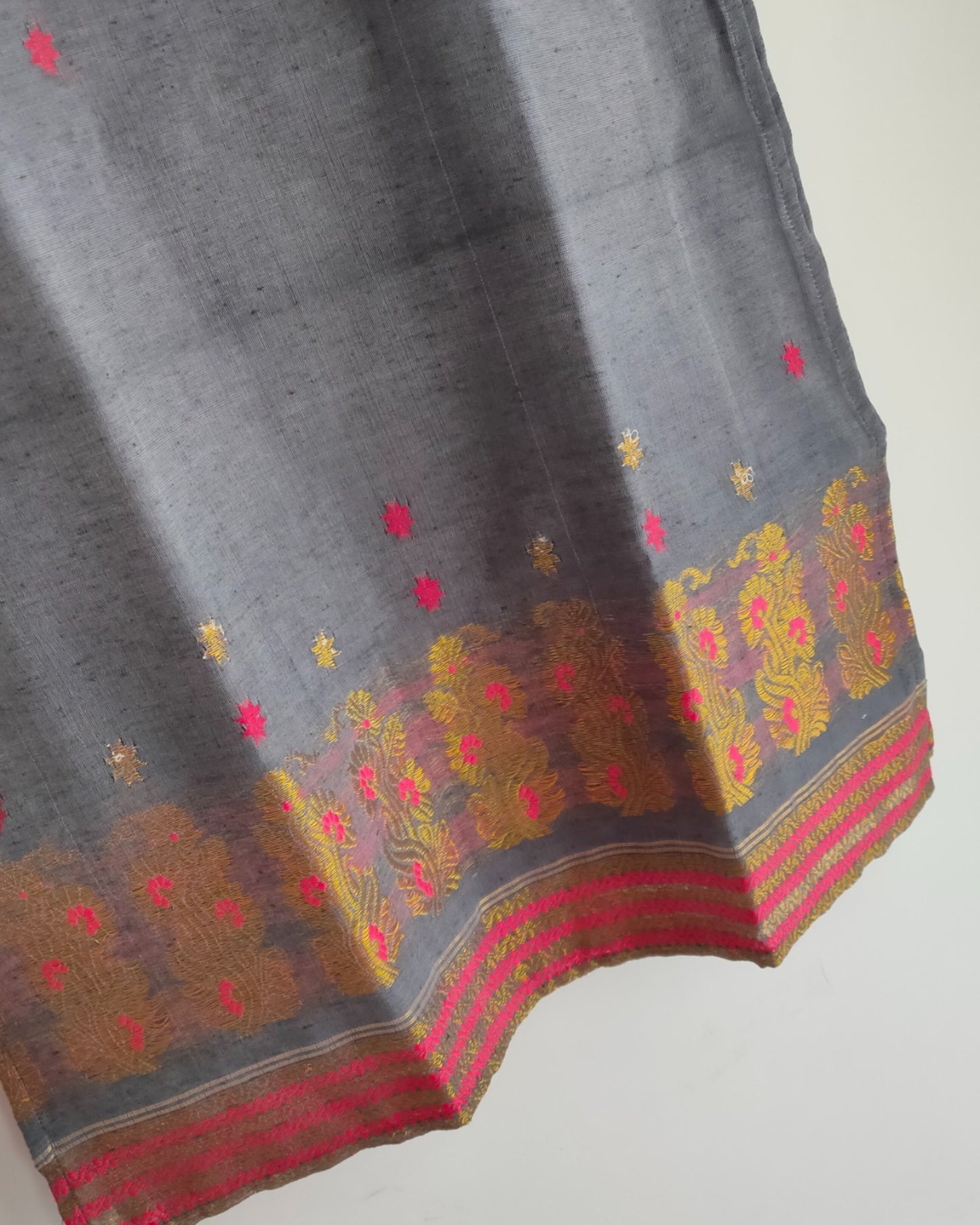 Grey Handloom Kurti