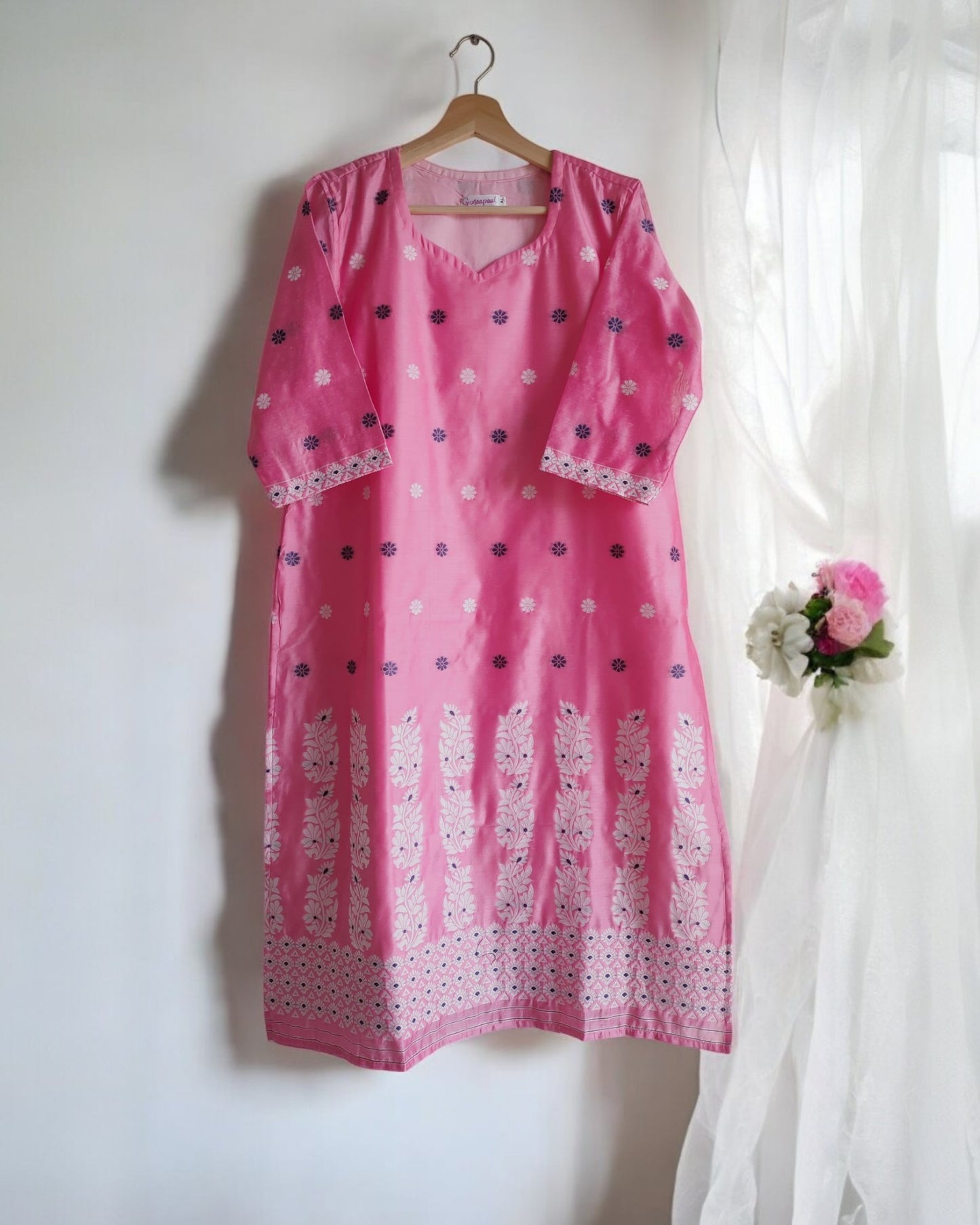 Reshmi Cotton Silk Kurti