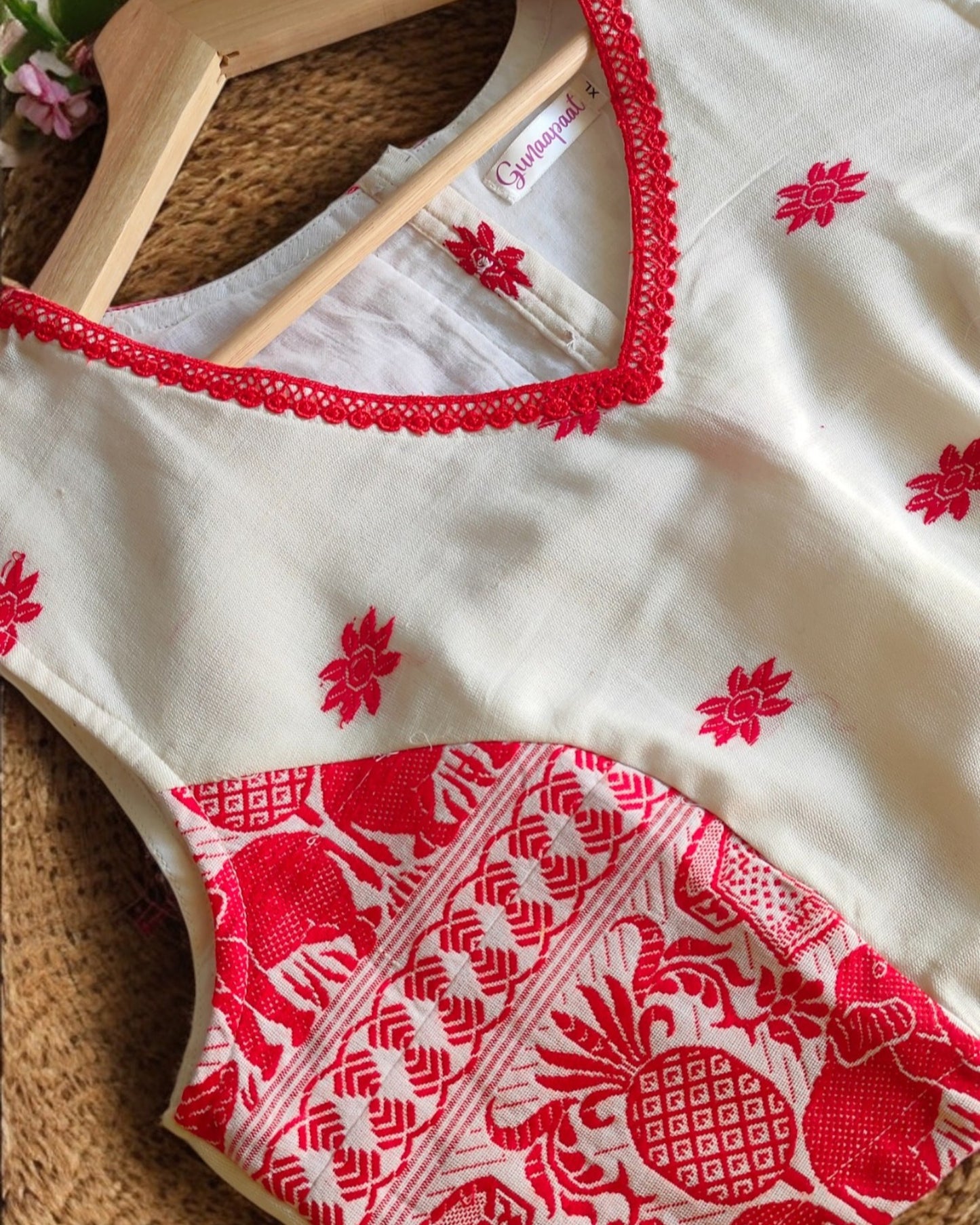 Kaziranga Elephant Handloom Blouse
