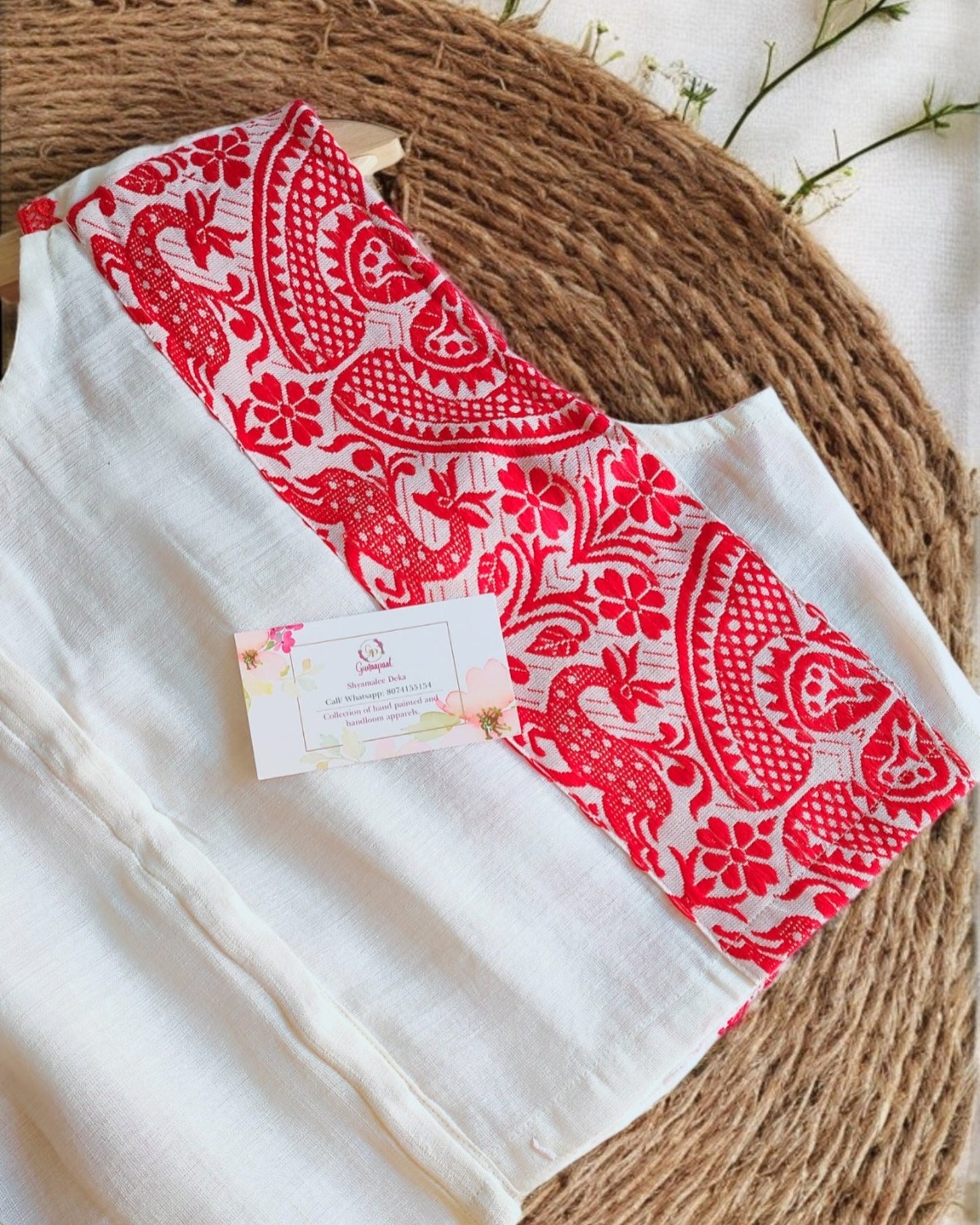 Cotton Kesapaat Gamocha Blouse