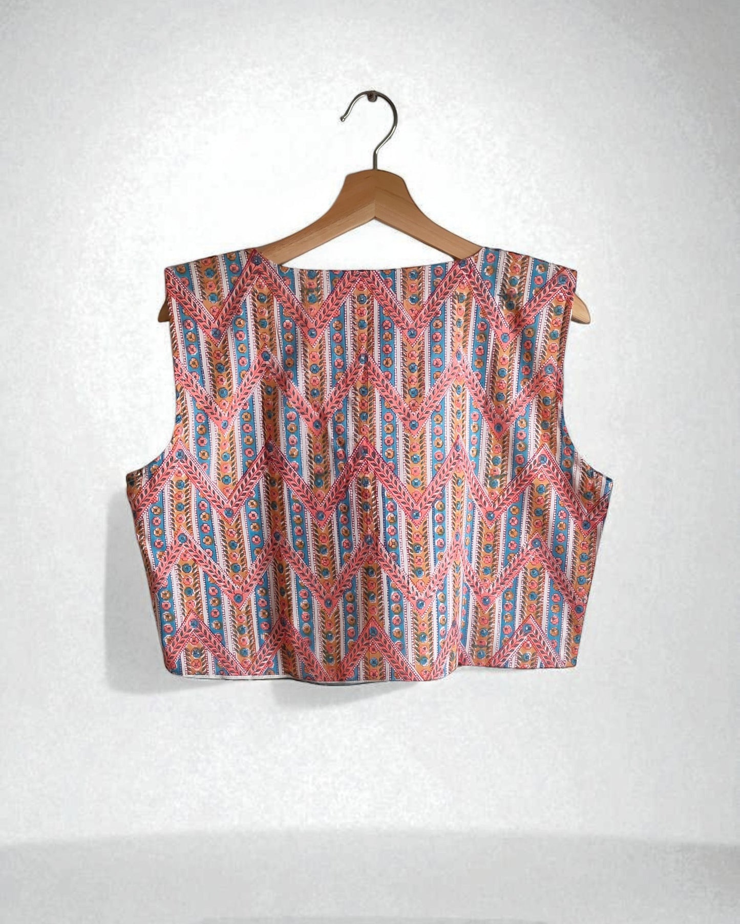 Peach Palazzo suits with Overcoat