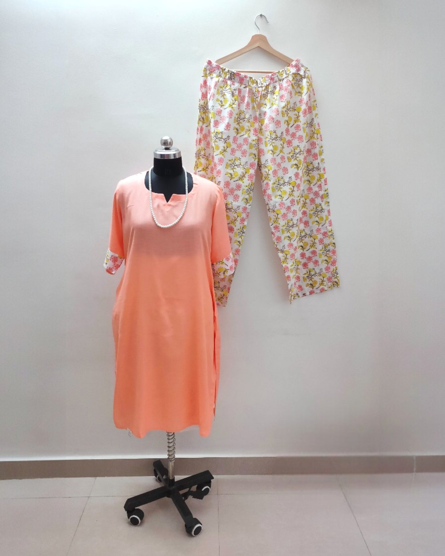 Peach Rayon suits