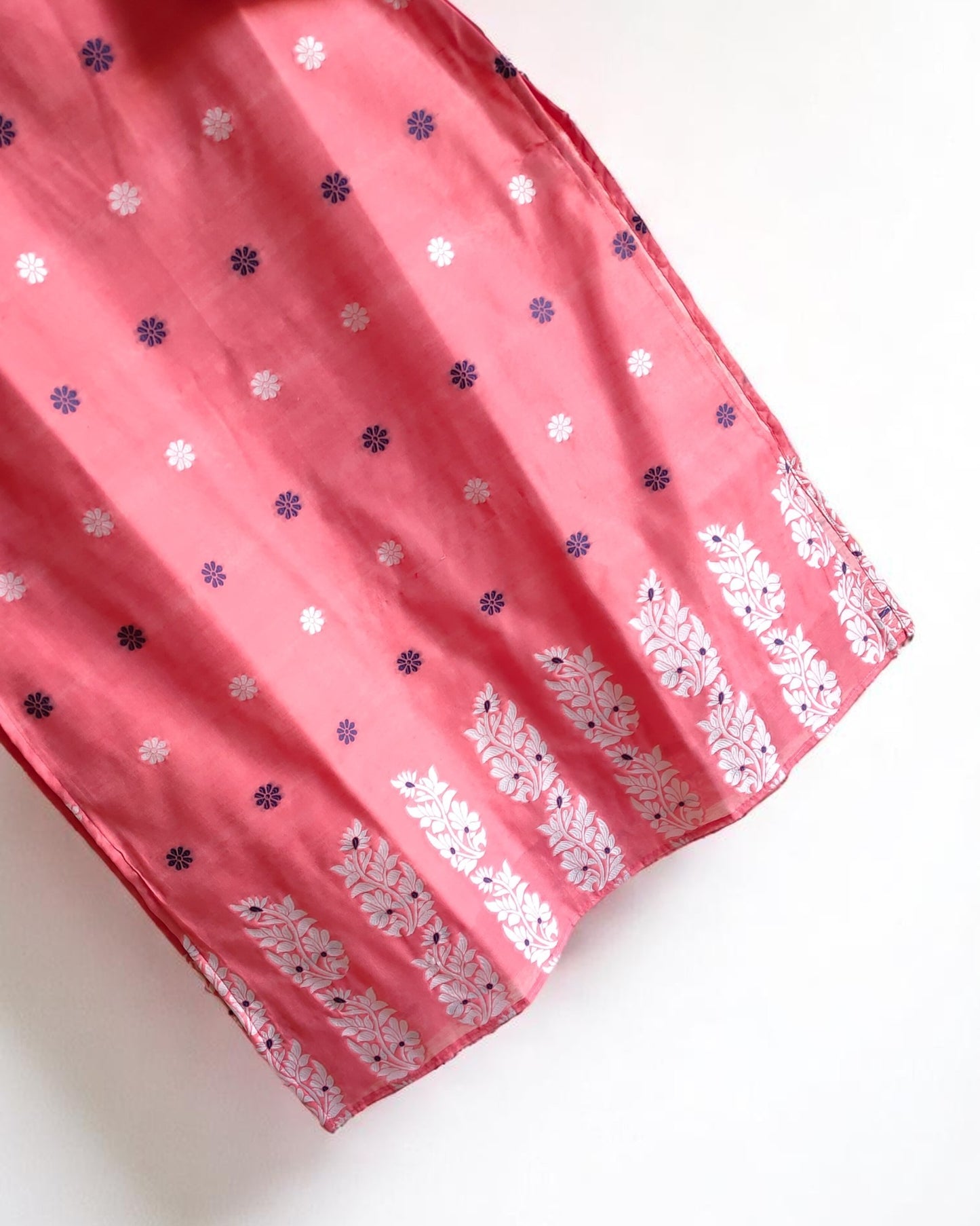 Rosy Cotton Silk Kurti