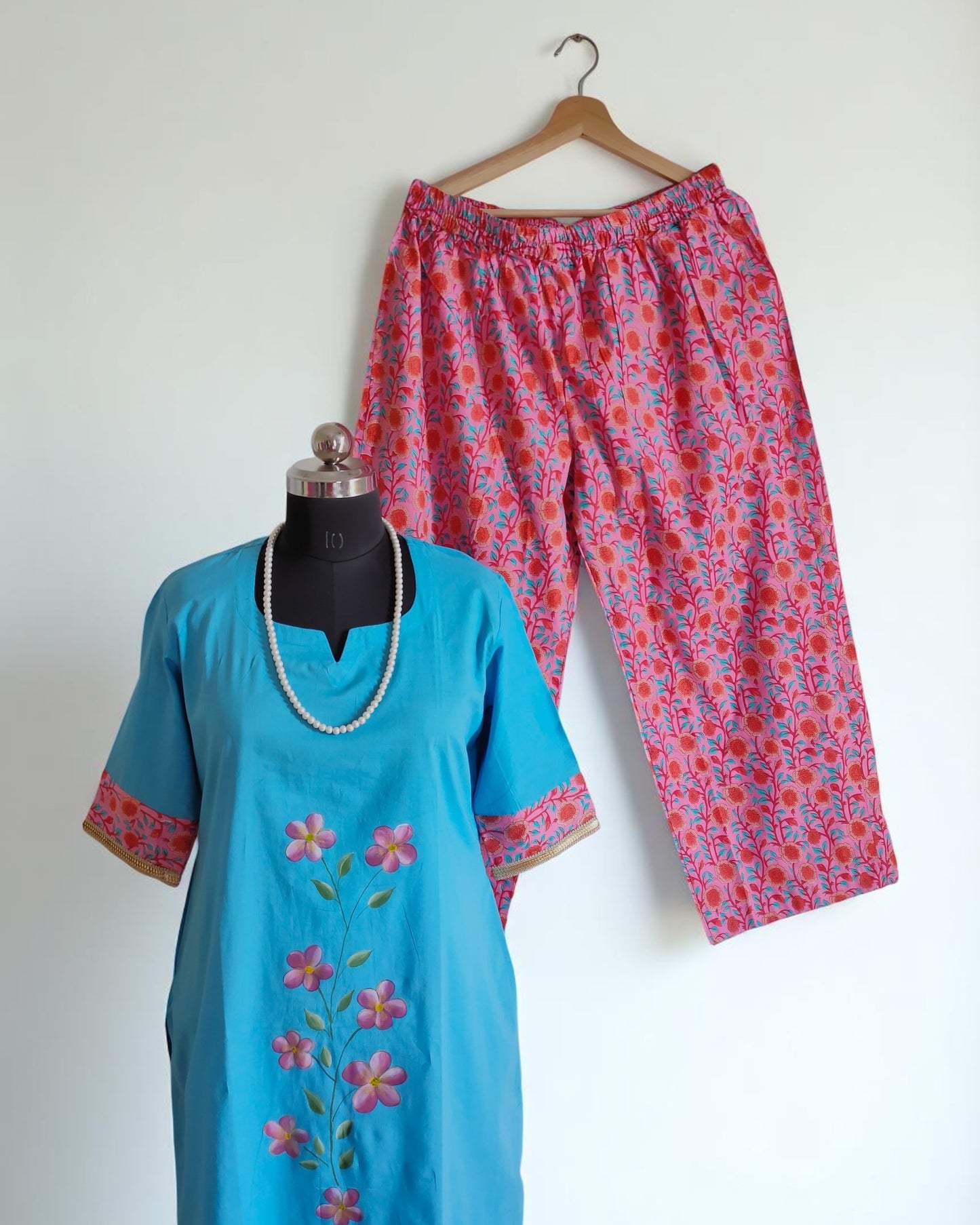 Handpainted Cotton Palazzo sets