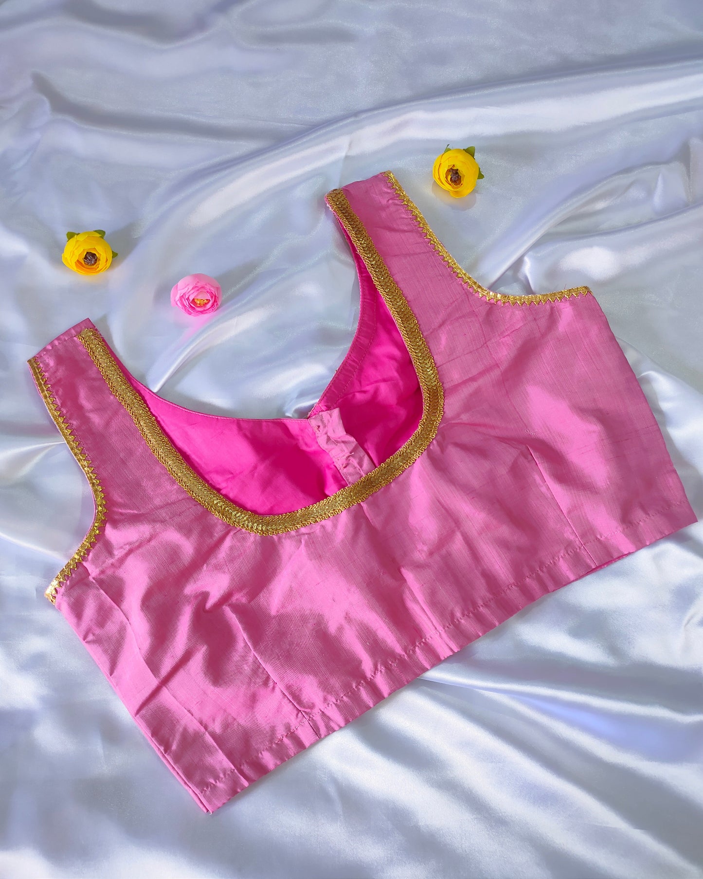 Pure Mulberry Silk Pink Blouse