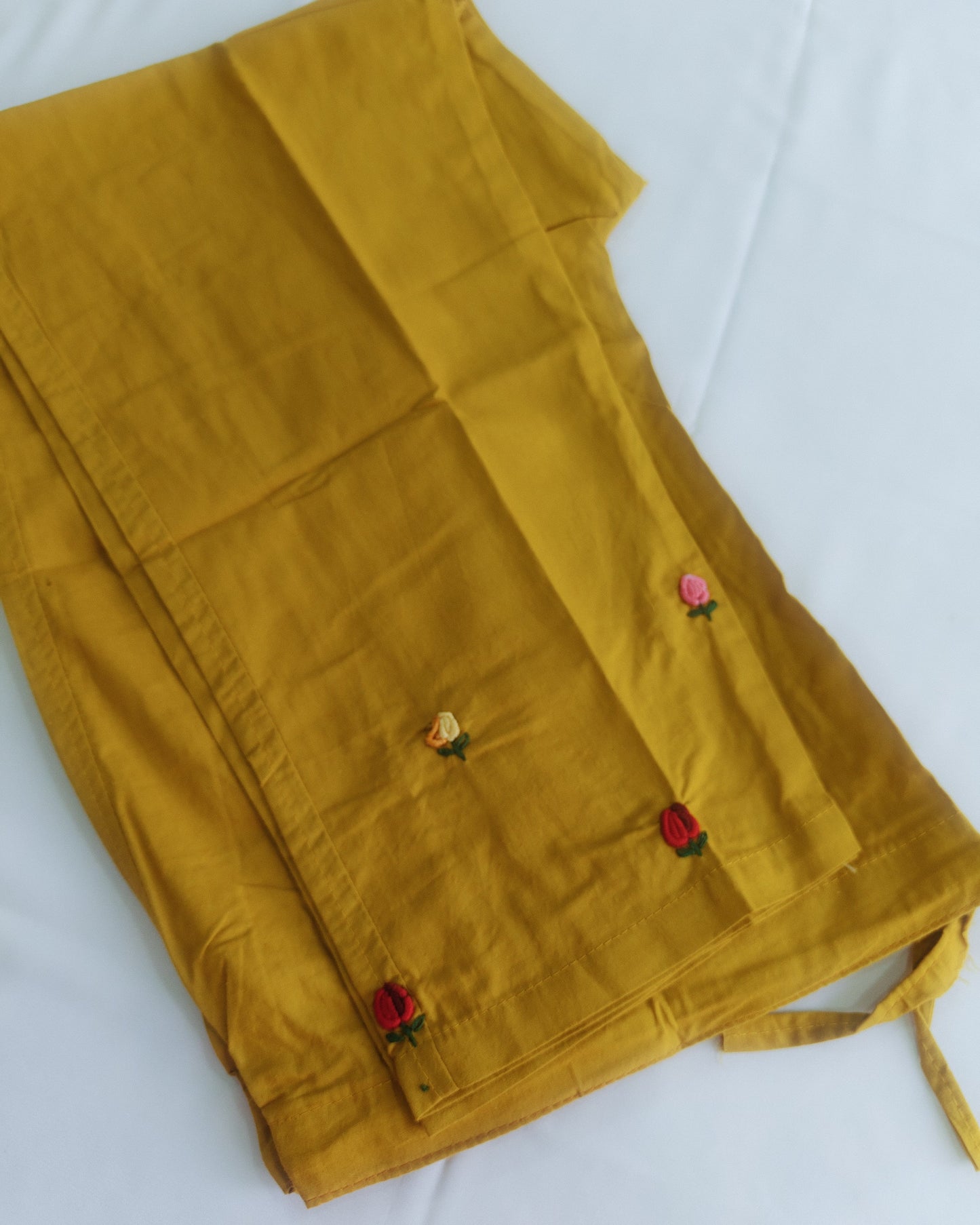 Bullion Knot Hand Embroidery Cotton Suit
