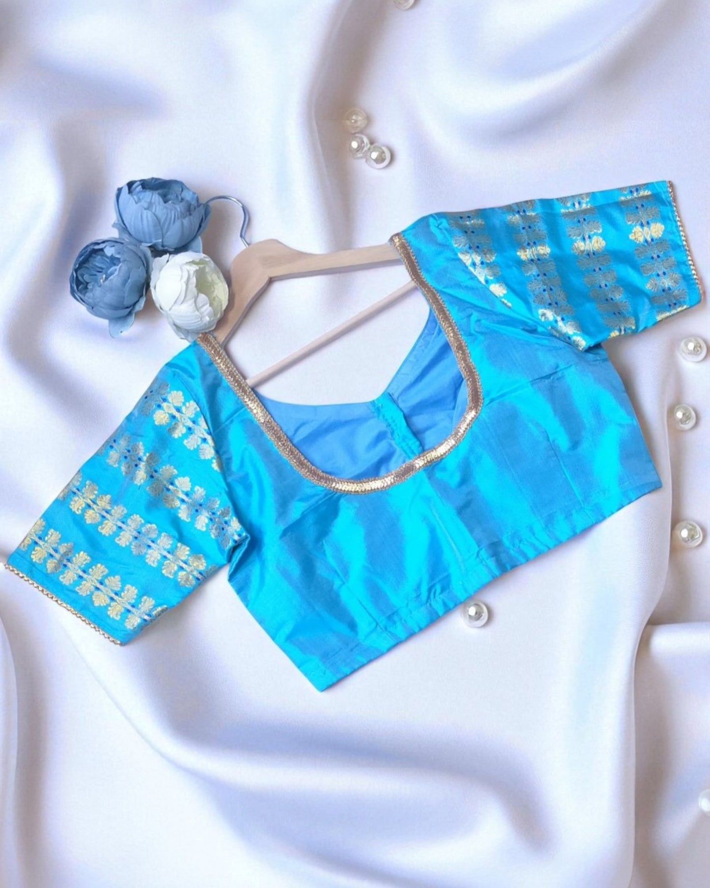 Meghdoot Pure Mulberry Silk Blouse