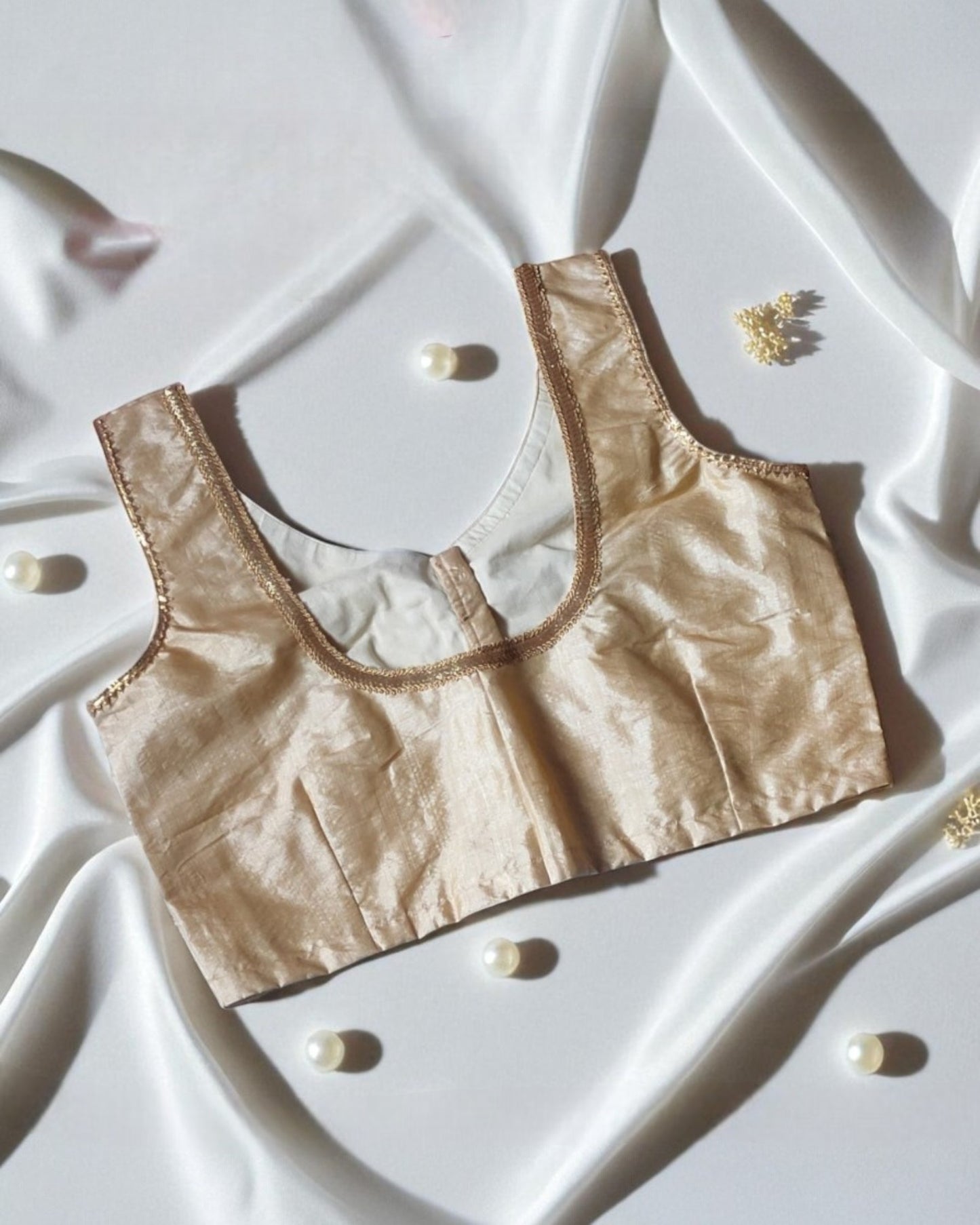 Pure Tussar Silk Sleeveless Blouse