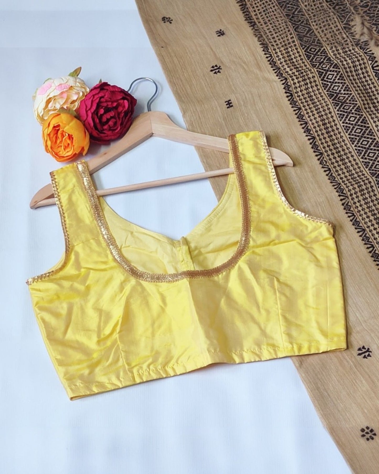 Pure Mulberry Silk yellow Blouse