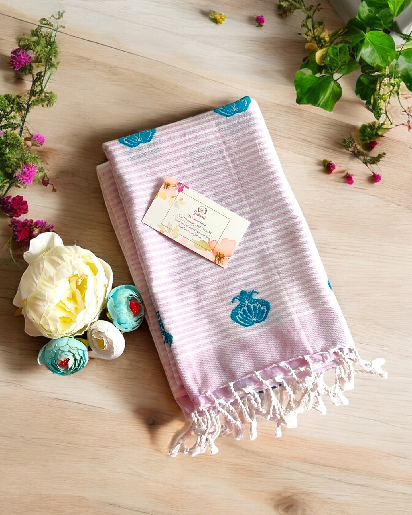 Pastel Violet Handloom Dupatta