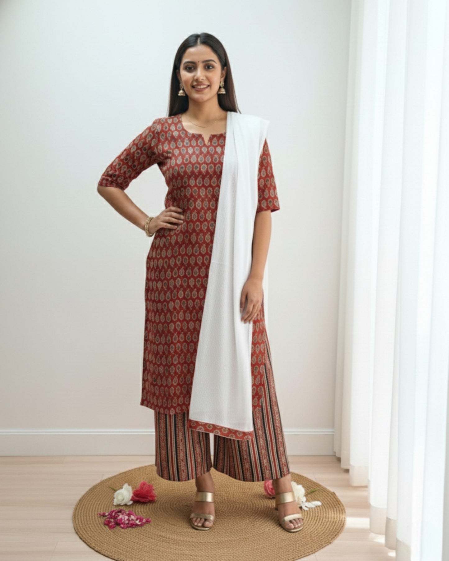Kalamkari Cotton palazzo sets
