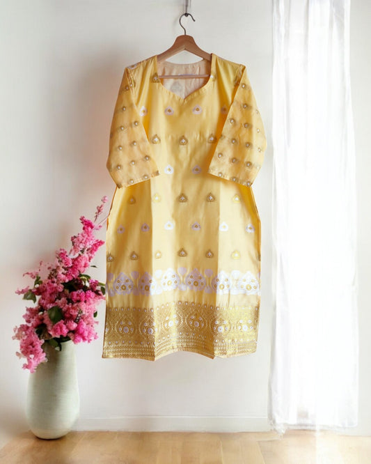 Paanbahar Yellow Kurti