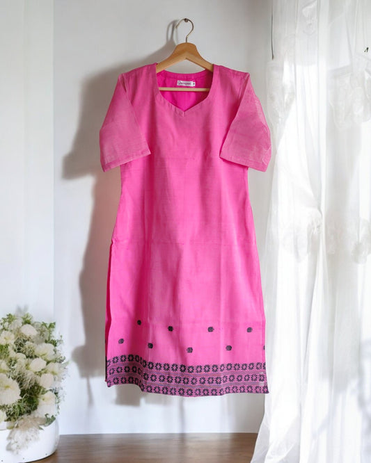 Gulabi Handloom Kurti