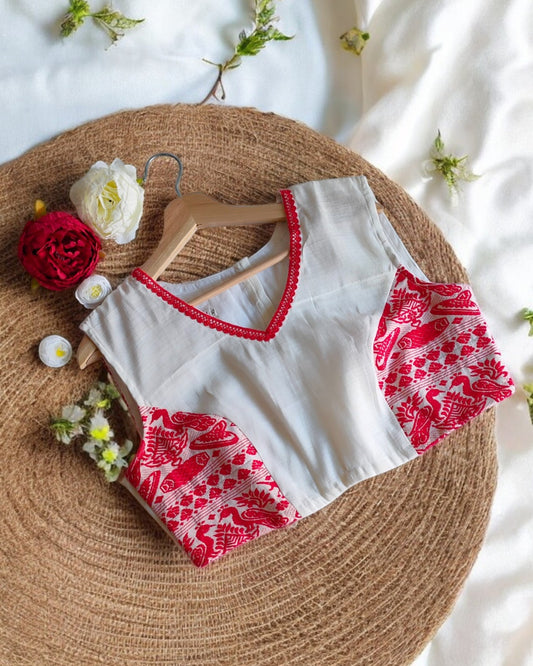 Cotton Kesapaat Gamocha Blouse