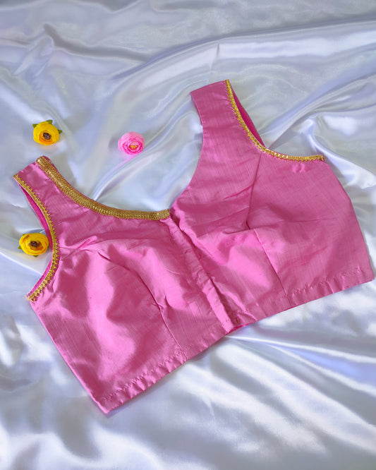 Pure Mulberry Silk Pink Blouse