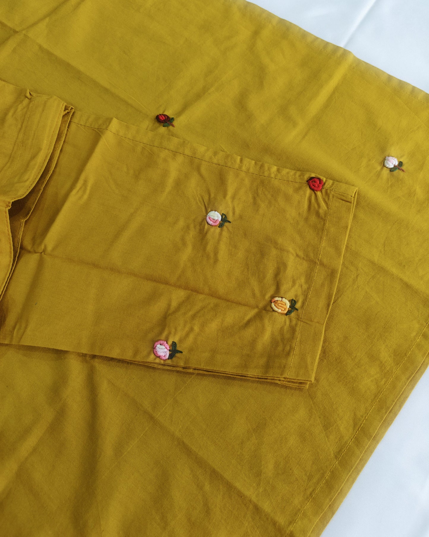 Bullion Knot Hand Embroidery Cotton Suit