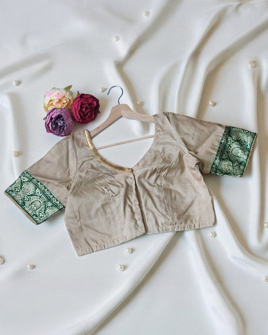Pure Muga by Tussar Silk Blouse